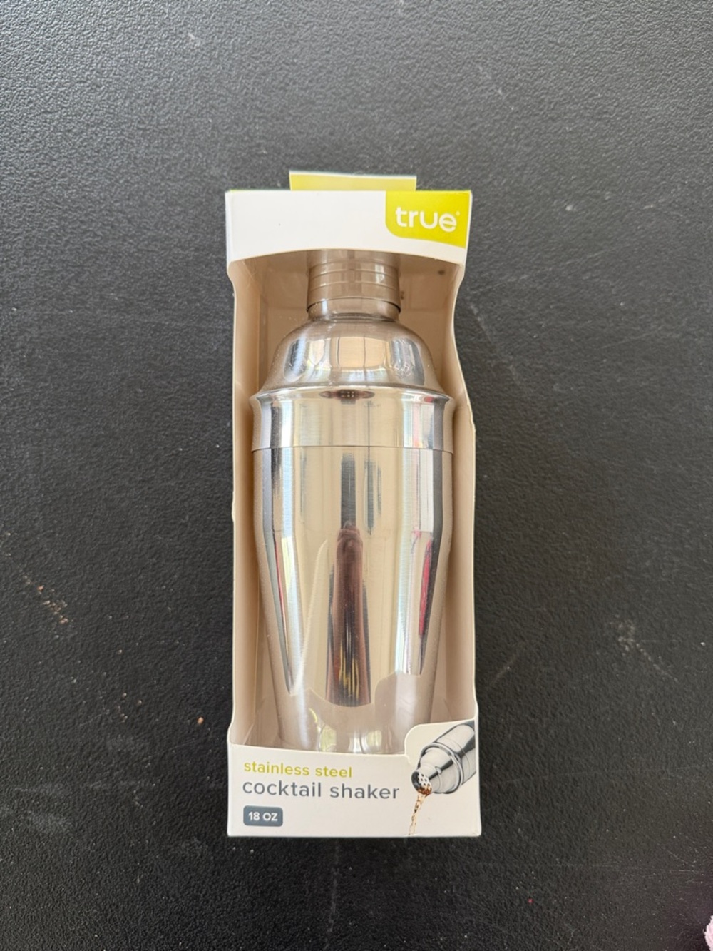 True Stainless Steel Cocktail Shaker - Silver